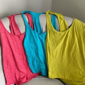 LULULEMON set of 3 tanks!